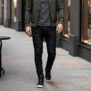 Buffalo Daivd Bitton Men's Max-X skinny fit Moto W36/L30